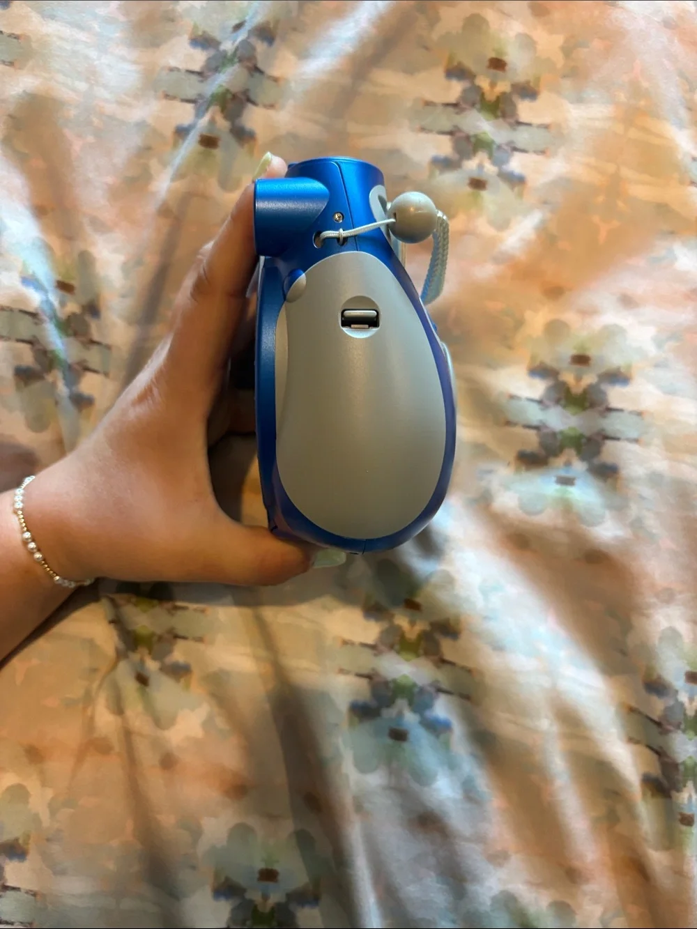 Polaroid 300 Instant Camera - Metallic Blue with Silver Accents